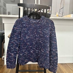 June & Ivy Navy Blue Small Cropped Sweater